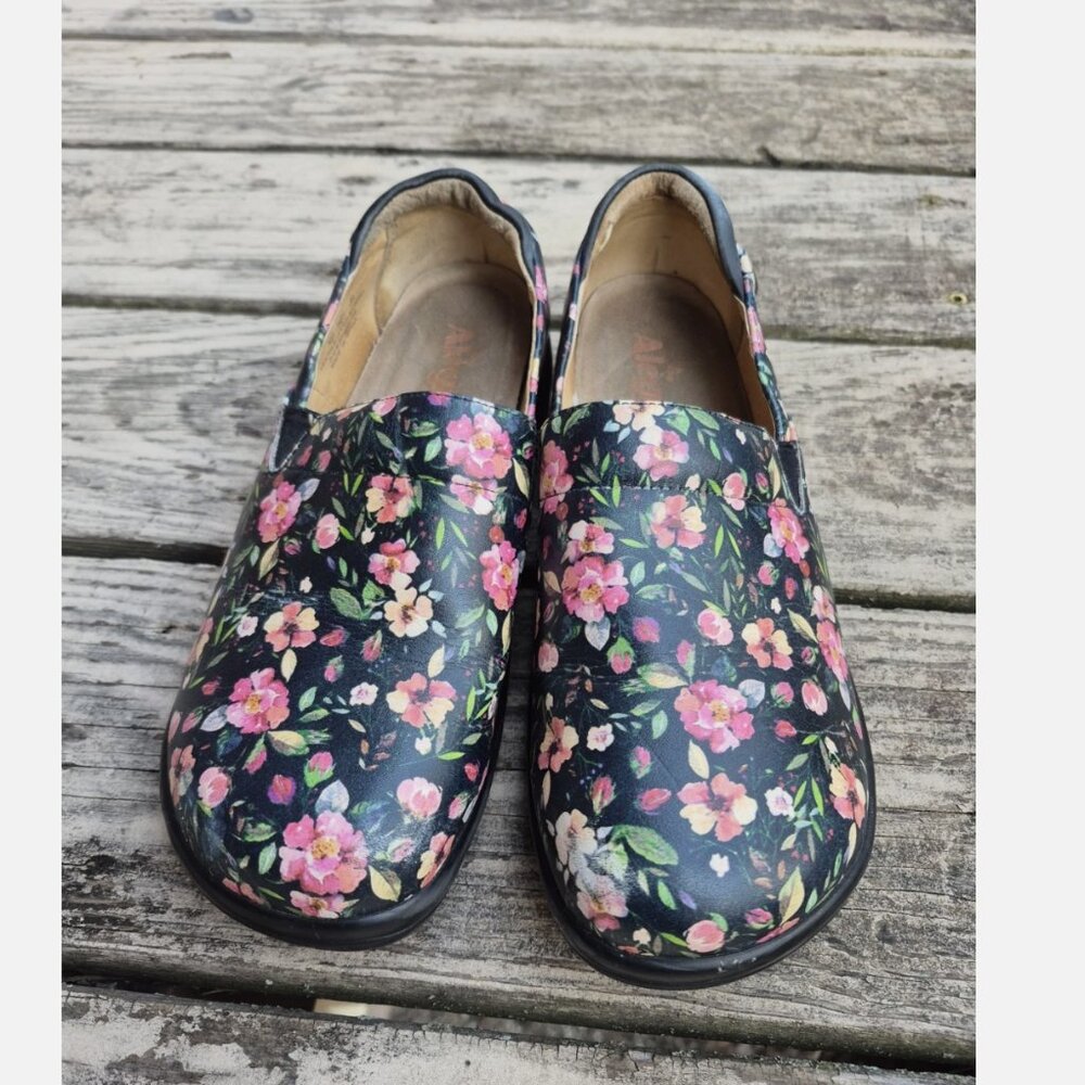 Alegria Leather Clogs Keli Pro Tattoo You Shoes KEL-7823 US Size 9